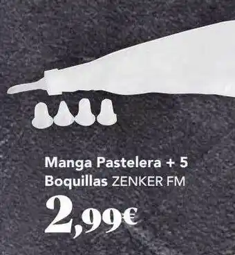Gadis Manga Pastelera + 5 Boquillas Zenker Fm oferta