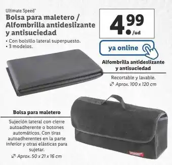 Lidl Ultimate Speed Bolsa Para Maletero Alfombrilla Antideslizante Y Antisuciedad oferta