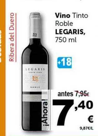 Masymas Vino Tinto Roble Legaris oferta
