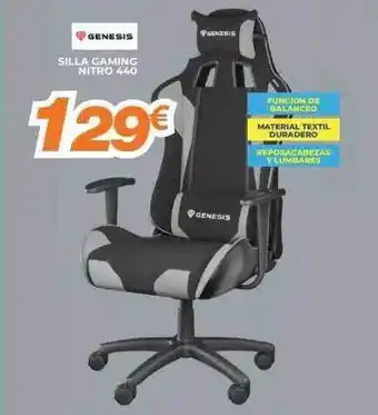 Pascual Martí Geneis Silla Gaming Nitro 440 oferta