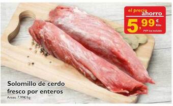 Supermercados La Despensa Solomillo De Cerdo Fresco Por Enteros oferta