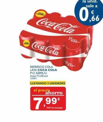 Supermercados La Despensa Refresco Cola Lata Coca Cola P12 oferta