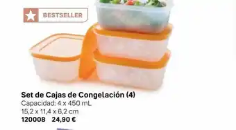 Tupperware Set De Cajas De Congelación oferta