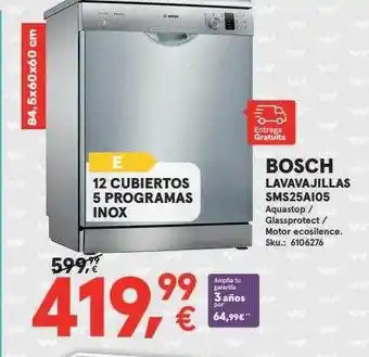 Worten Bosch Lavavajillas Sms25ai05 oferta