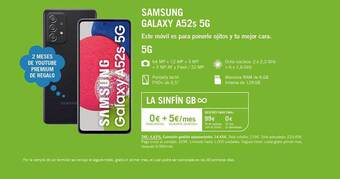 Yoigo Samsung Galaxy A52s 5g oferta