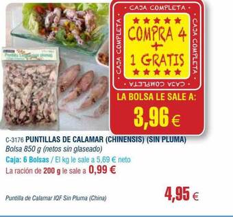 Abordo Puntillas De Calamar oferta