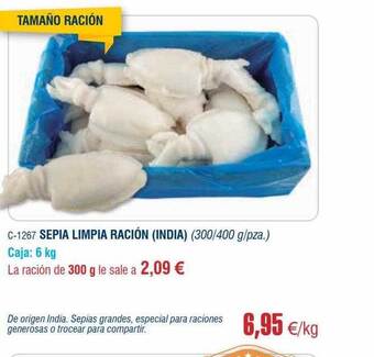Abordo Sepia Limpia Ración India oferta