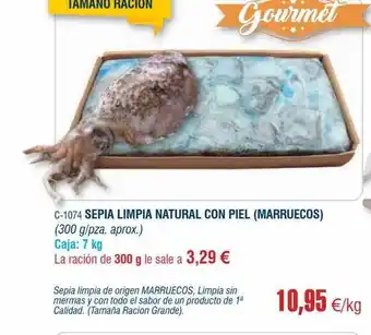 Abordo Sepia Limpia Natural Con Pile Marruecos oferta