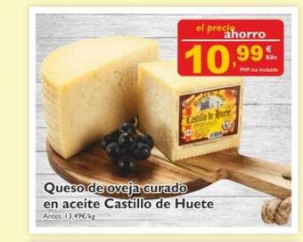 Supermercados La Despensa Queso De Oveja Curado En Aceite Castillo De Huete oferta