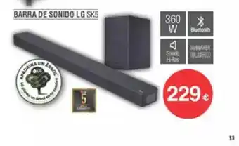 Milar Barra De Sonido Lg Sk5 oferta