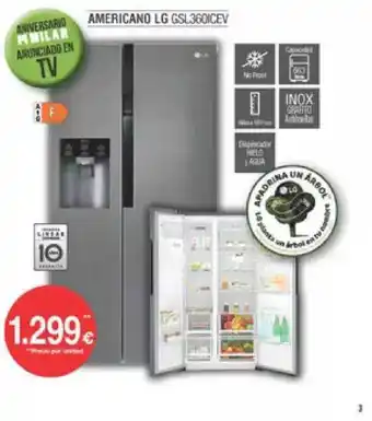 Milar Americano Lg Gsl360icev oferta