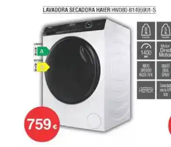 Milar Lavadora Secadora Haier Hwd80-b1 4959u1-s oferta