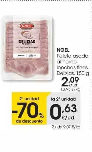Eroski Noel Paleta Asada Al Horno Lonchas Finas Delizias oferta