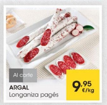 Eroski Argal Longaniza pagés oferta