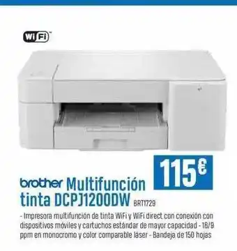 Beep Brother Multifunción Tinta Dcpj1200dw oferta