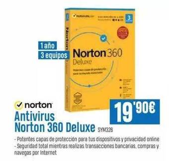 Beep Norton Antivirus Norton 360 Deluxe oferta