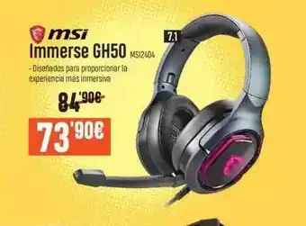 Beep Msi Immerse Gh50 Msi2404 oferta