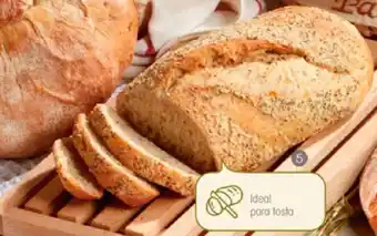 Eroski Hogaza de espelta-chía-quinoa, 500g oferta
