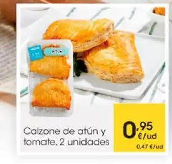 Eroski Calzone de atún y tomate 2 unidades oferta