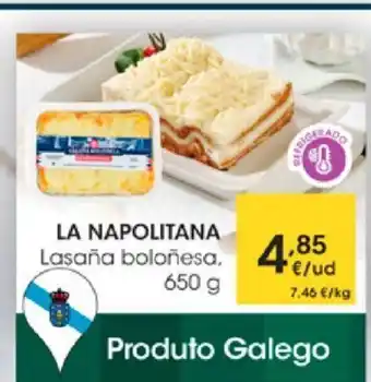 Eroski La Napolitana Lasaña boloñesa 650g oferta
