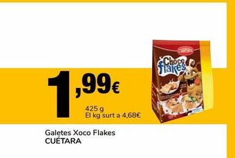 Supeco Galletas choco flakes cuétara oferta