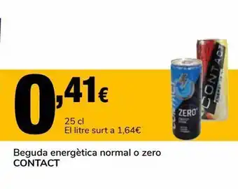 Supeco Bebida energética normal o cero, contact oferta