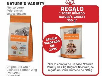 Kiwoko Nature's variety pienso perro referencias seleccionadas oferta