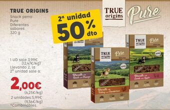 Kiwoko True origins snack perro pure diferentes sabores oferta