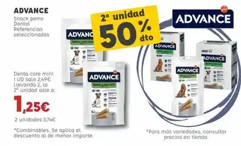 Kiwoko Advance snack perro dental referencias seleccionadas oferta