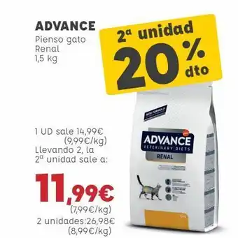 Kiwoko Advance pienso gato renal oferta