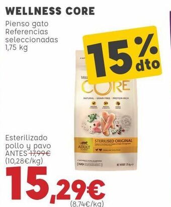 Kiwoko Wellness core pienso gato referencias seleccionadas oferta
