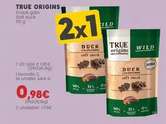 Kiwoko True origins snack gato soft duck oferta