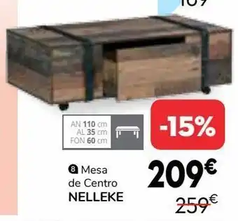 Conforama Mesa de centro nelleke oferta