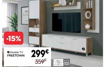 Conforama Mueble tv freetown oferta