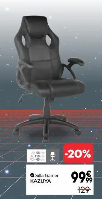 Conforama Silla gamer kazuya oferta