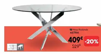 Conforama Mesa redonda astra oferta