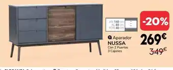 Conforama Aparador nussa con 2 puertas, 3 cajones oferta