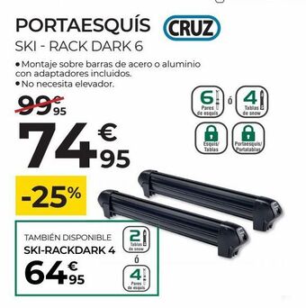 Feu Vert Portaesquís cruz oferta