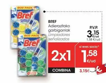 Eroski Bref limpiadores señalizados oferta