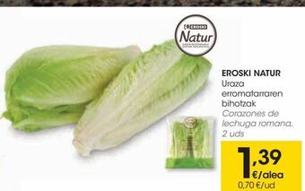 Eroski Eroski natur corazones de lechuga romana oferta