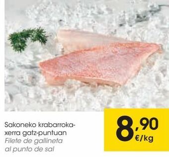 Eroski Filete de gallineta al punto de sal oferta