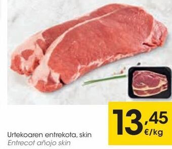 Eroski Entrecot añojo skin oferta