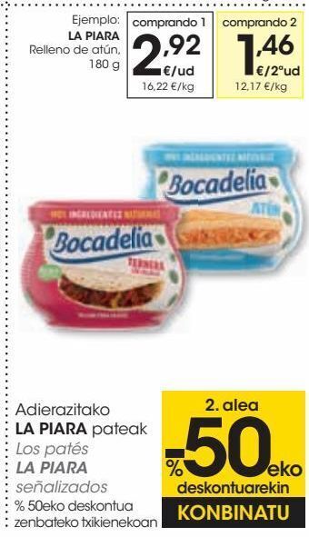 Eroski Los patés la piara señalizados oferta