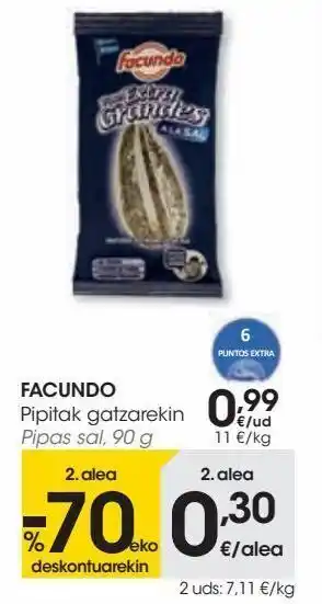 Eroski Facundo pipas sal oferta
