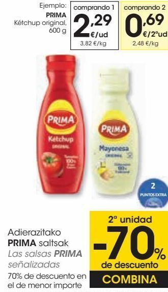 Eroski Las salsas prima señalizadas oferta