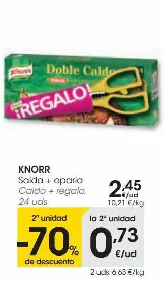 Eroski Knorr caldo + regalo 24 uds oferta
