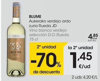 Eroski Blume vino blanco verdejo selección d.o. rueda oferta