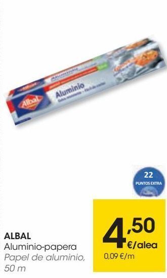 Eroski Albal papel de aluminio oferta