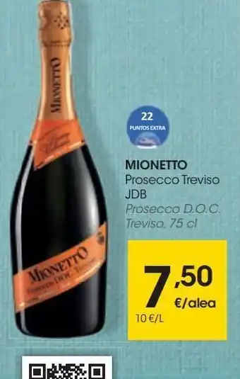 Eroski Mionetto prosecco d.o.c. treviso oferta