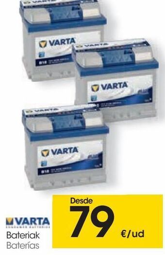 Eroski Varta baterías oferta